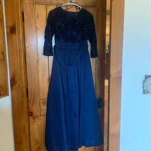Navy mother of the bride dress
